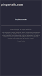 Mobile Screenshot of pingertalk.com