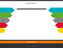 Tablet Screenshot of pingertalk.com